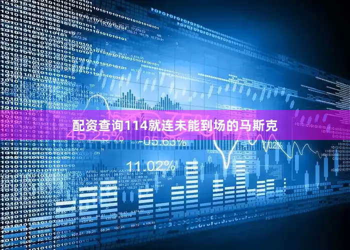配资查询114就连未能到场的马斯克